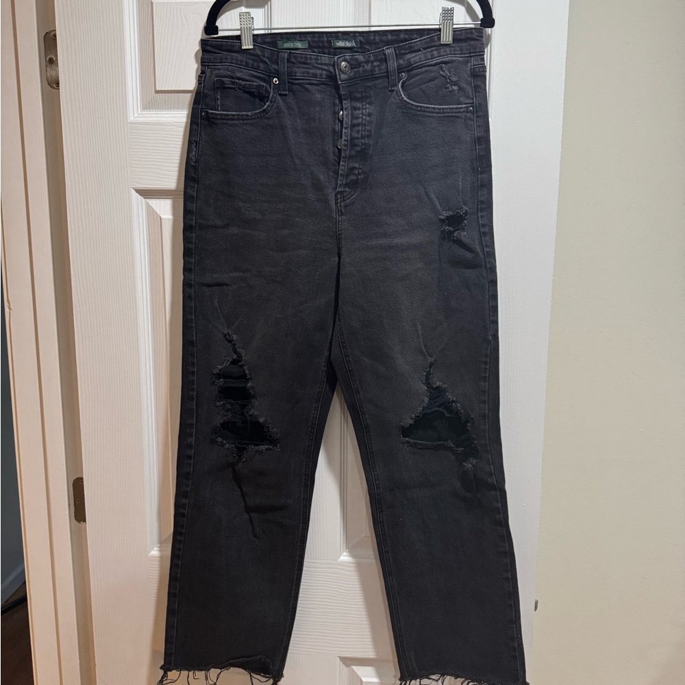 Target distressed straight leg jeans
